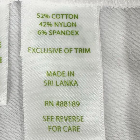 Lilly Pulitzer Alessia Stretch Dinner Pants 8 White Trousers Slim Ankle Resort - Picture 12 of 16